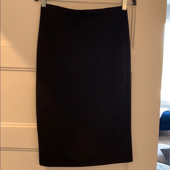 Worn twice! Black highwaisted pencil skirt - Picture 1 of 2